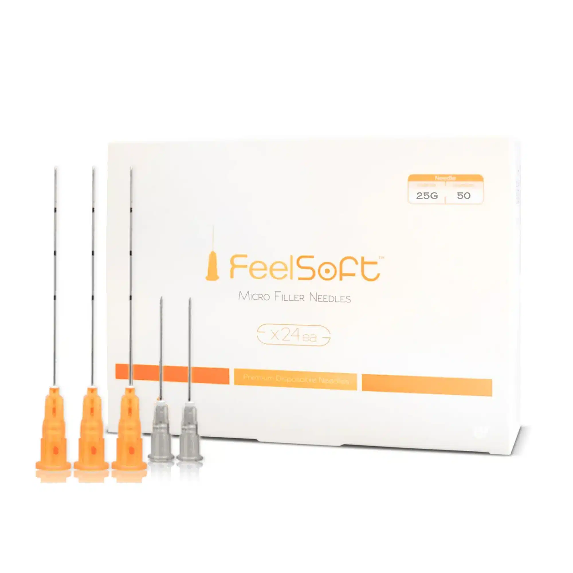 Feelsoft Micro Filler Cannula – 25G, 50Mm, 24/Box